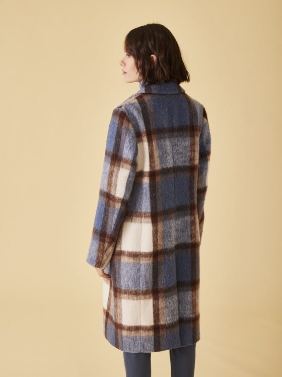 plaid wool coat