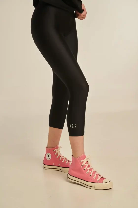 PCPClothing CapriBlack ShinyLeggings